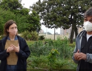 Marta García i Joan Gubern, de la Fundació Els Tres Turons. Font: Paula Gil