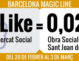 1Like El Mercat Social = 0,02 € Obra Social Sant Joan de Déu Font: 