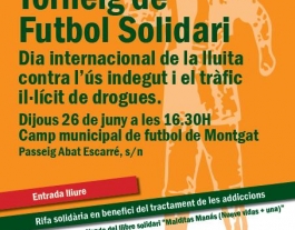 Futbol solidari amb les persones que pateixen addiccions Font: 