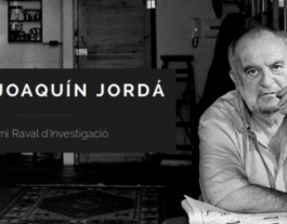 Primera edició del Premi Raval d'Investigació Joaquín Jordá Font: 