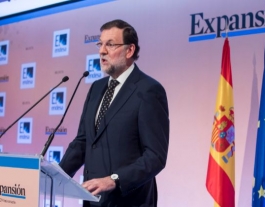Mariano Rajoy a la roda de premsa. Font: Europa Press  Font: 