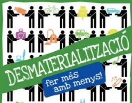 La desmaterialització, menys és més. (imatge:residus.gencat) Font: 