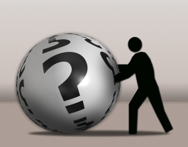 Imatge home i bola amb interrogants. Font: Pixabay Font: 