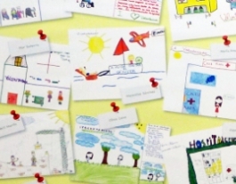 Dibuixos que van ser enviats durant altres edicions del certamen VoluntariARTE. Font: Plataforma del Voluntariat d'Espanya. Font: 