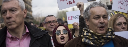 L'any passat va guanyar el projecte 'Parlem de drets. Eines per entendre i educar envers la crisi de persones refugiades i les migracions' presentat pel Servei Civil Internacional / Foto: Servei Civil Internacional Font: 