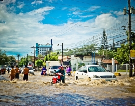 Inundació per fortes pluges. Font: Pixabay Font: 