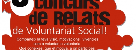 Participa al 8è Concurs de Relats de Voluntariat Social a Lleida Font: 