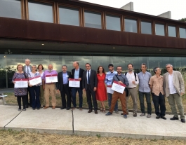 Acte de premiació dels Premis Medi Ambient 2017 Font: Departament de Territori i Sostenibilitat