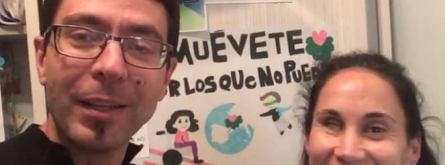 Marcos Bajo i Minerva González, dos dels impulsors d'aquesta iniciativa. Font: Muévete por los que no pueden