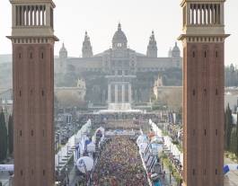 Sortida de la Zurich Marató de Barcelona Font: Zurich Marató de Barcelona