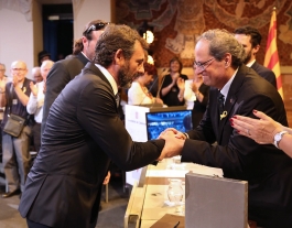 Entrega de la Creu de Sant Jordi a Proactiva Open Arms Font: Generalitat de Catalunya