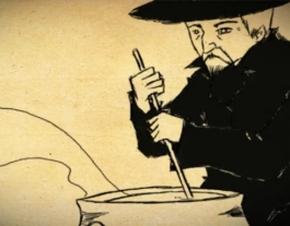 El nom 'sopa de predres' prové d'una llegenda al voltant de la cooperació Font: Stone Soup