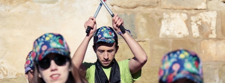 Actuació musical a la cinquena edició del 'Posa't la Gorra!' a Lleida. Font: AFANOC