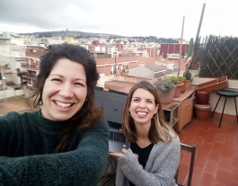 Júlia Granell i Elisabet Puigdollers són les impulsores d'Obliqües. Font: Obliqües