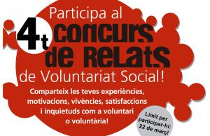 Imatge de la notícia Participa al 4t Concurs de Relats de Voluntariat  
Social!