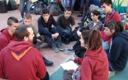 Nois i noies d'agrupaments escoltes del Barcelonès. Foto: MEG
