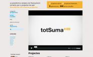 Portada de TotSuma, la plataforma de micromecenatge en català