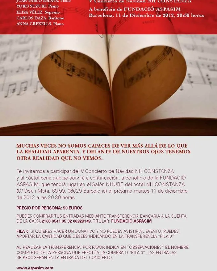 Cartell Concert de Nadal Solidari Aspasim