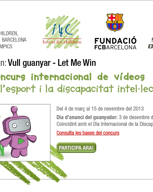 Cartell "Let me win/ Vull guanyar/ Quiero ganar" Cartell "Let me win/ Vull guanyar/ Quiero ganar"