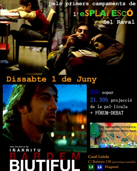 Cine-fòrum solidari en benefici de l'Esplai Escó del Raval
