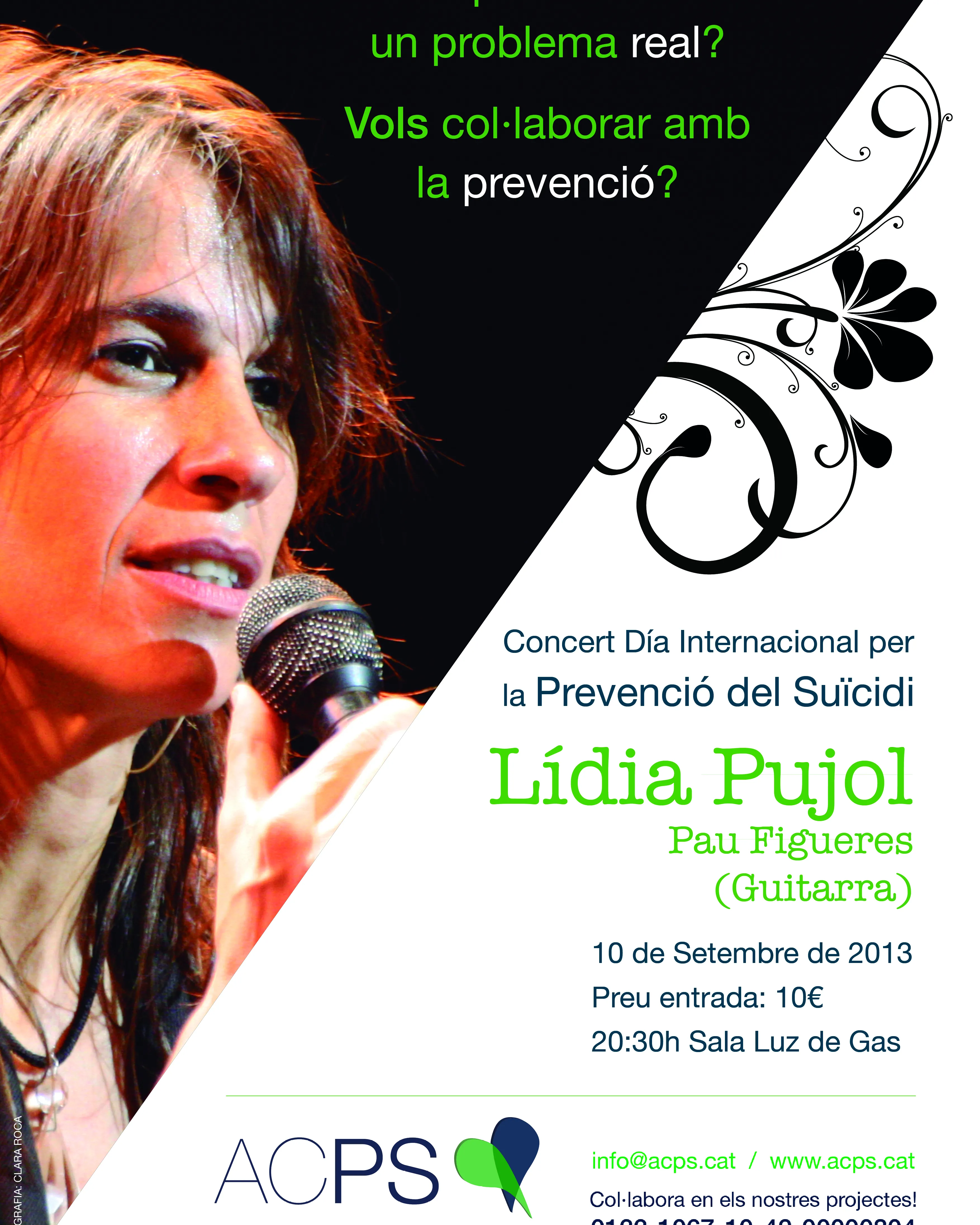 Cartell concert Dia internacional per la prevenció del suïcidi