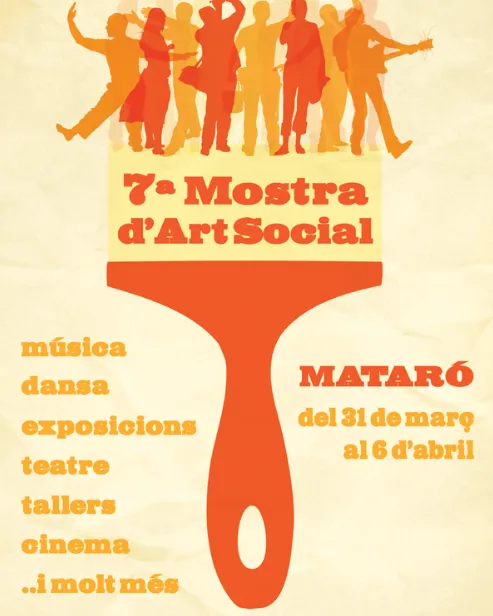 Cartell de la 7a Mostra d'Art Social de Mataró