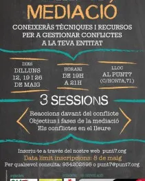 Informació sobre el temari i els horaris del taller de mediació