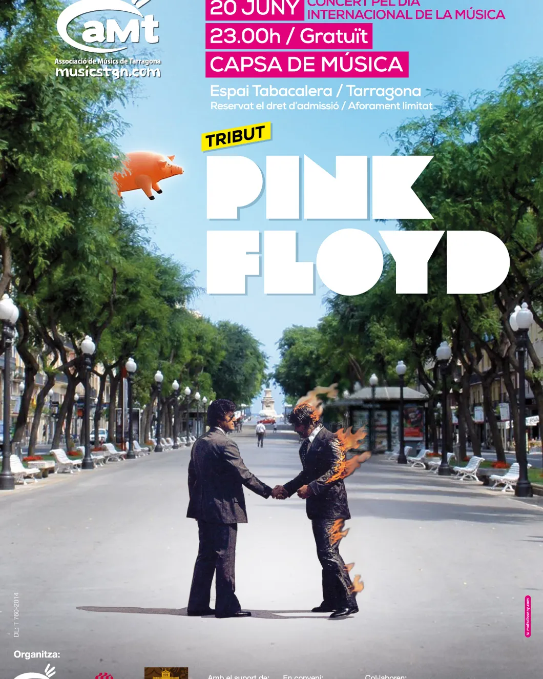 Cartell del concert - tribut a Pink Floyd de l'aMt