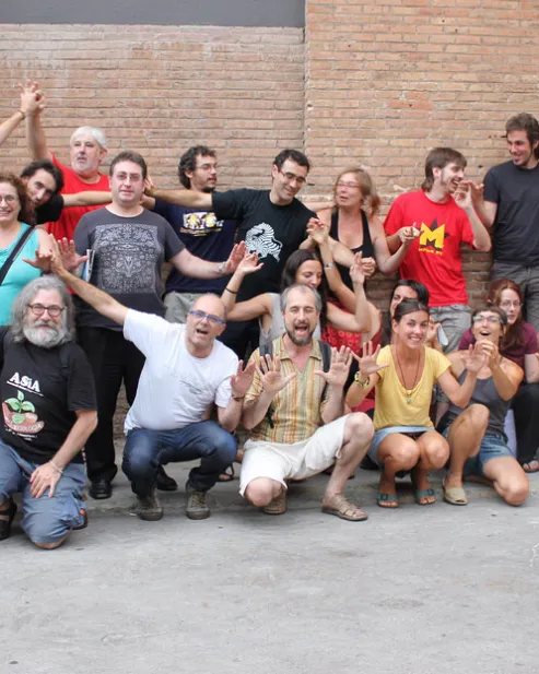 Fotografia de la trobada d'economia solidària organitzada per Pam a Pam