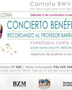 Cartell concer benèfic Fundació Barraquer. Font: Fundació Barraquer