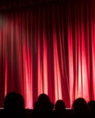 Imatge d'unes persones a punt de gaudir d'una obra de teatre. Font: Llicència CC Pexels