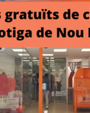 Cartell promocional dels tallers de costura de Solidança. Font: Solidança.