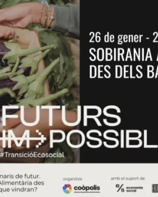 Fragment del cartell oficial del taller 'Sobirania alimentària des dels barris'. Font: Coòpolis