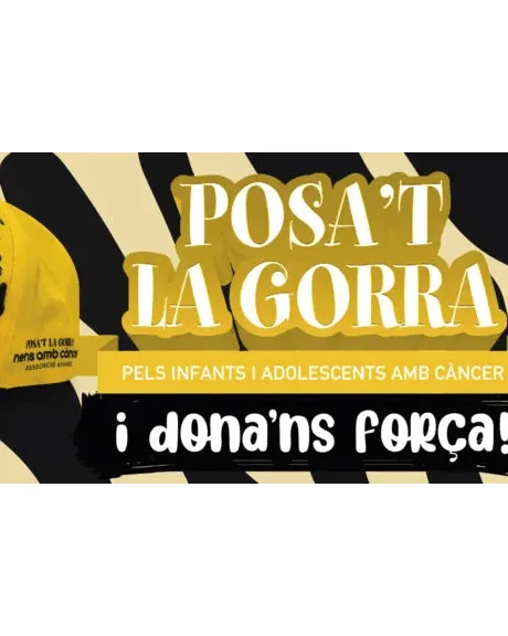 Cartell promocional de l'esdeveniment "Posa't La Gorra!"