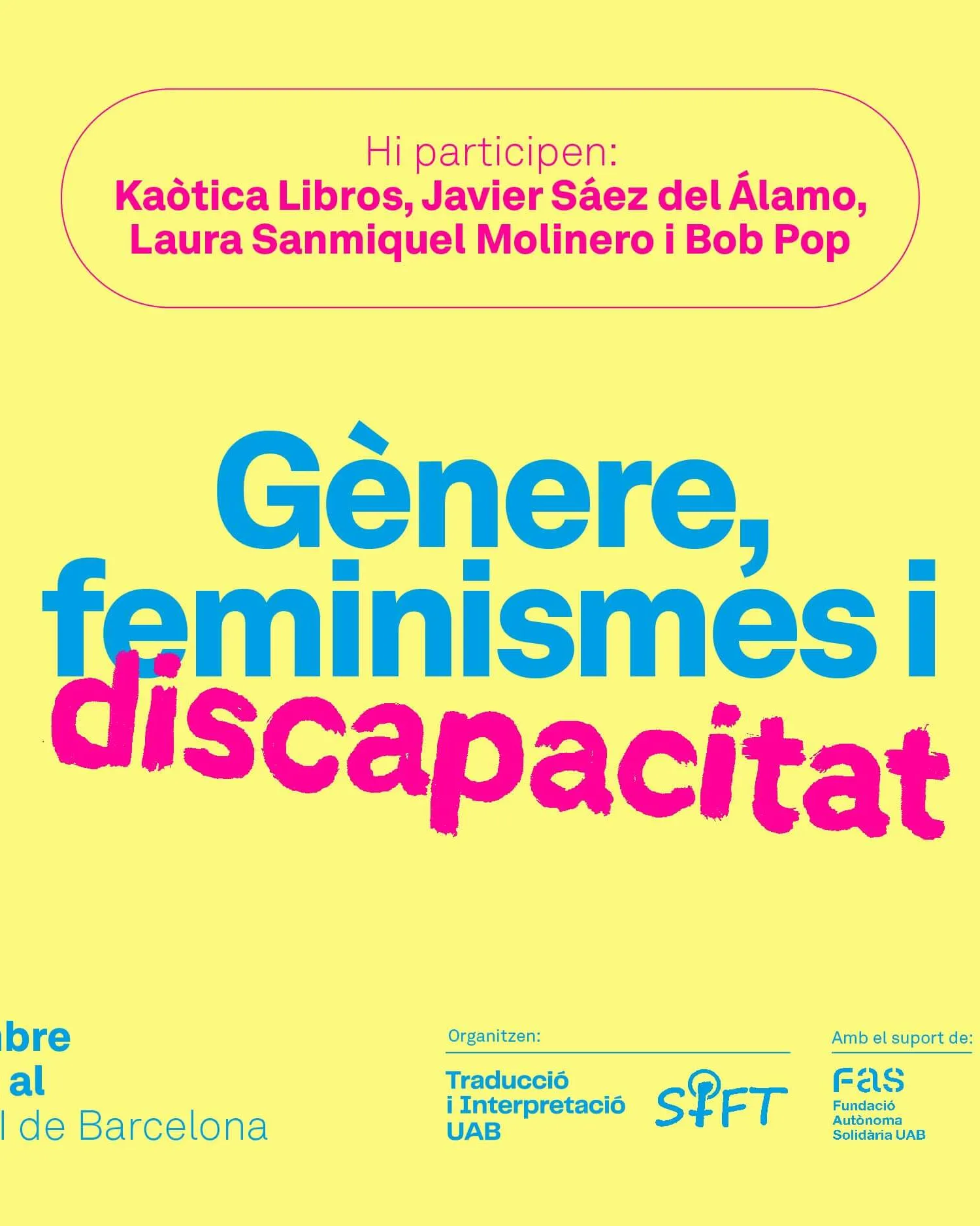 Gènere, feminismes i discapacitat
