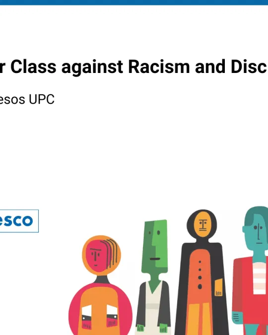 Cartell de la Master Class contra el racisme i la discriminació. Font: Catesco