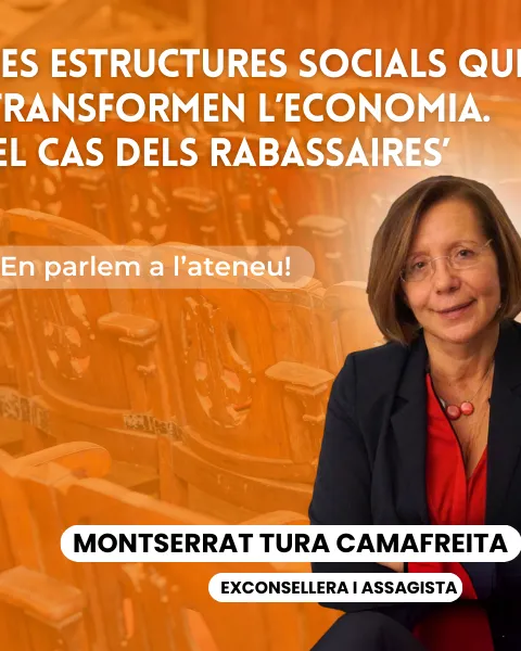 L'exconsellera Montserrat Tura impartirà una conferència el 20 de febrer a l'Ateneu de Sant Just Desvern.