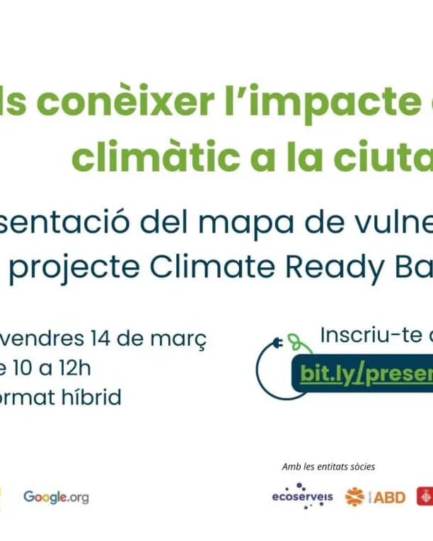 Invitació a la presentació del mapa de vulnerabilitat climàtica