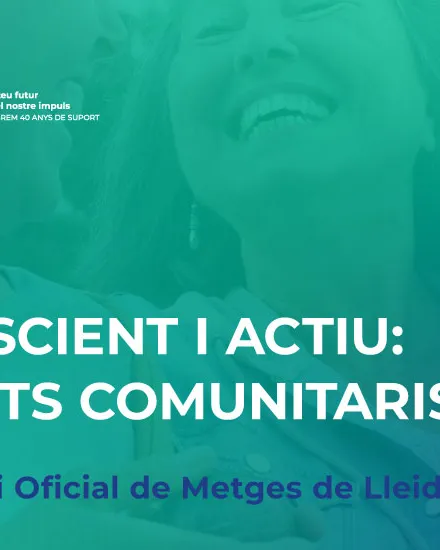 Banner jornada envelliment conscient i actiu a Lleida, organitzada per +Tu Fundació de Suport