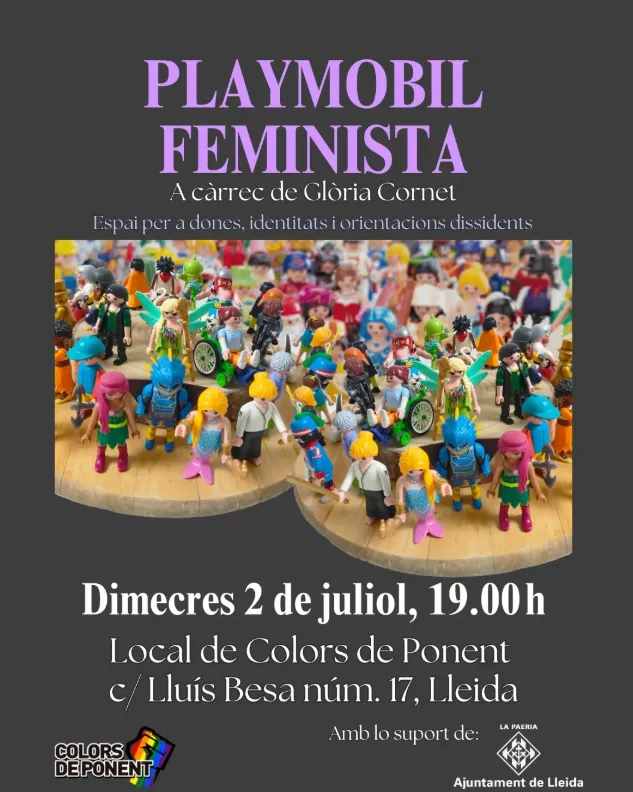 Taller de Playmobil Feminista. Font: Colors de Ponent