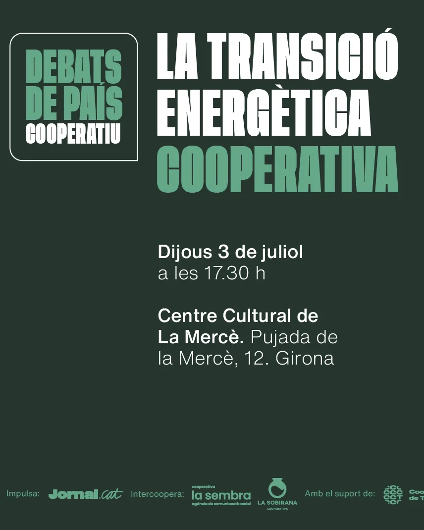 Cartell del debat ‘Transició energètica cooperativa’