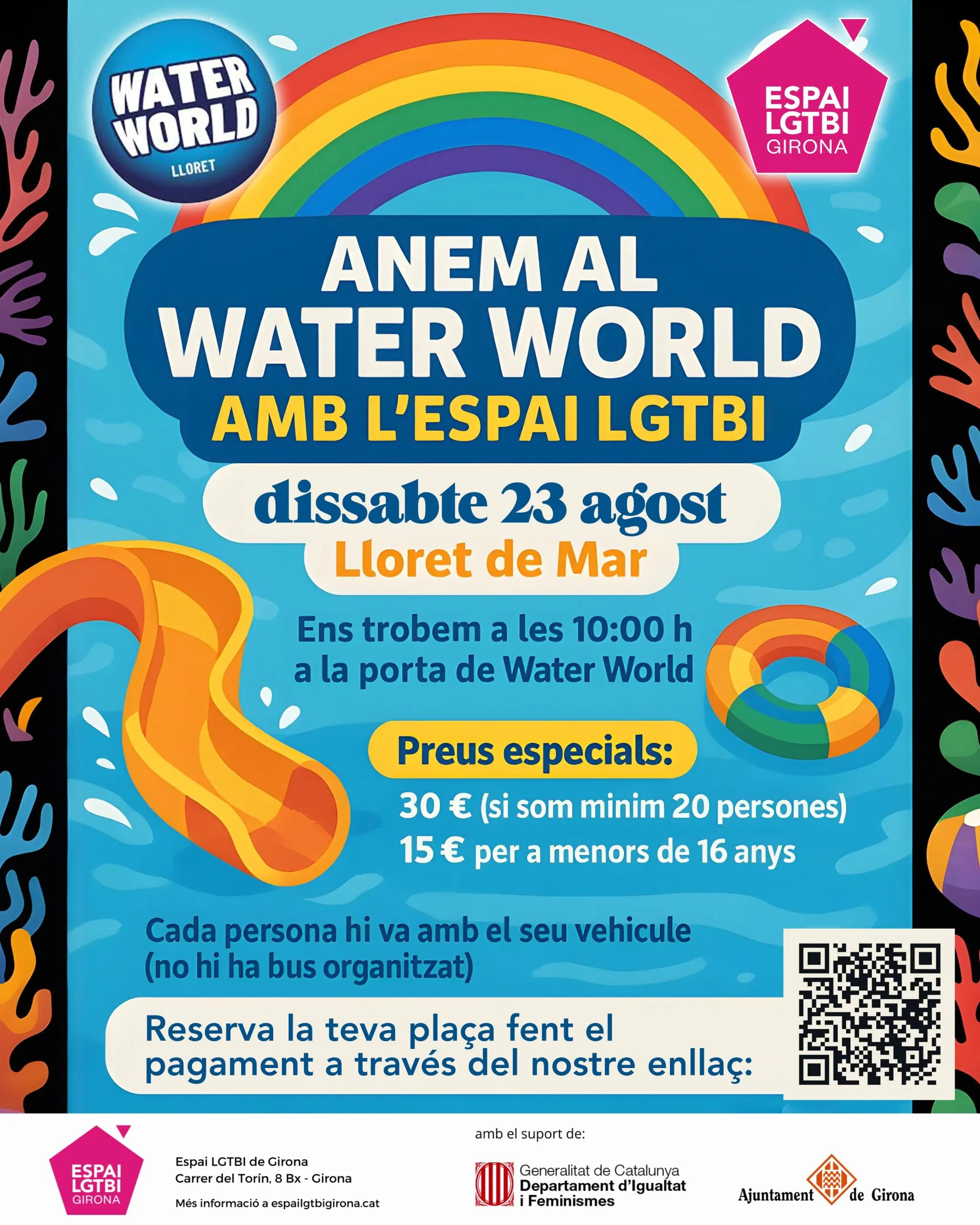 Anem al Water World amb l’Espai LGTBI de Girona