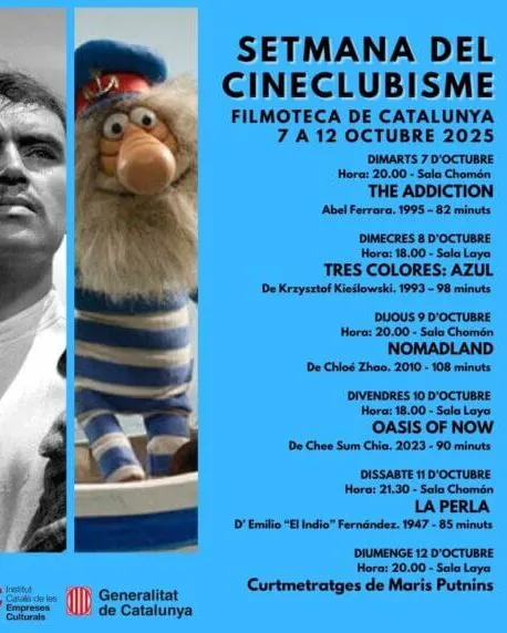 Cartell oficial de la 12a Setmana del Cineclubisme.