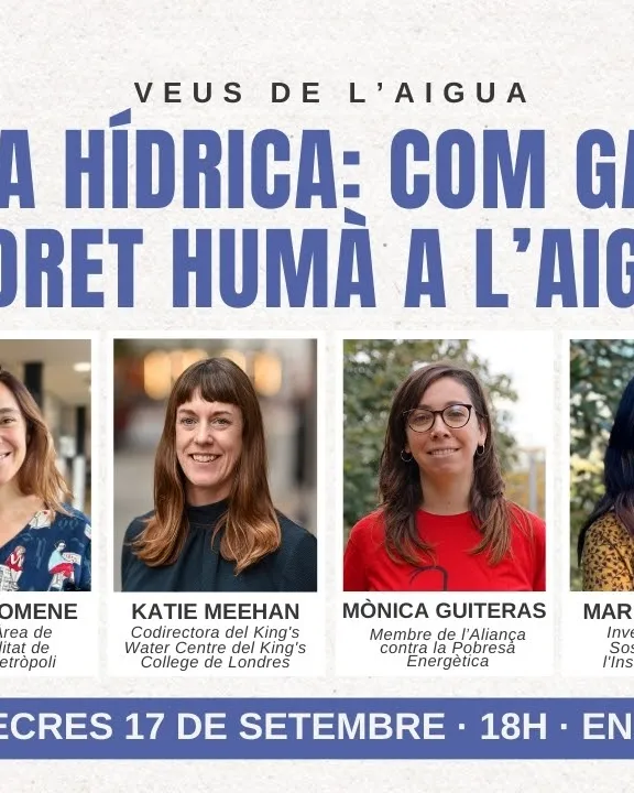 Cartell 'Pobresa hídrica: Com garantim el dret humà a l’aigua?'