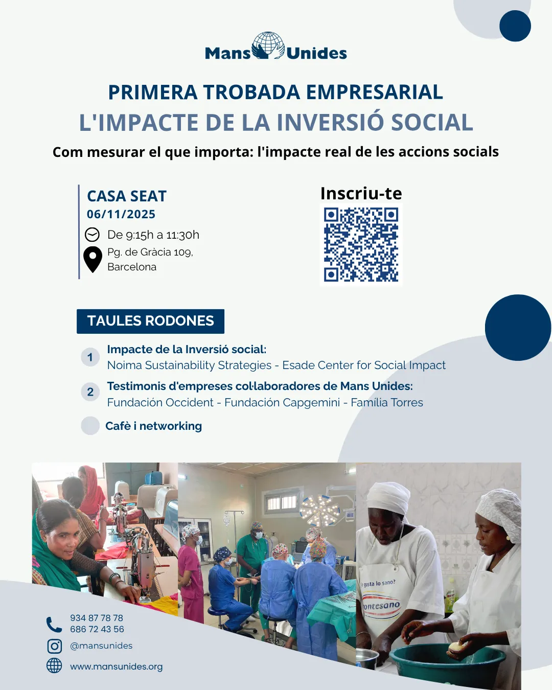 Trobada Empresarial de Mans Unides Barcelona - "L'impacte de la inversió social"