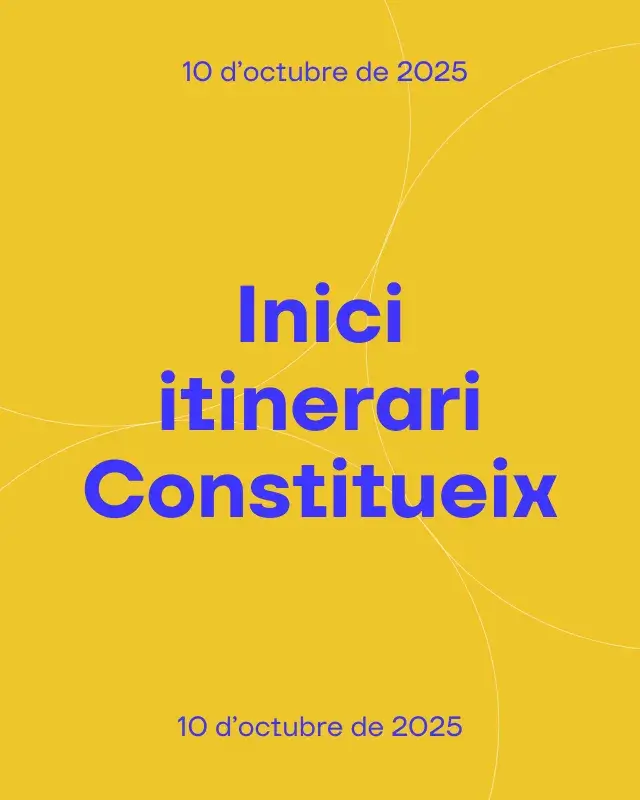 Inici itinerari Constitueix