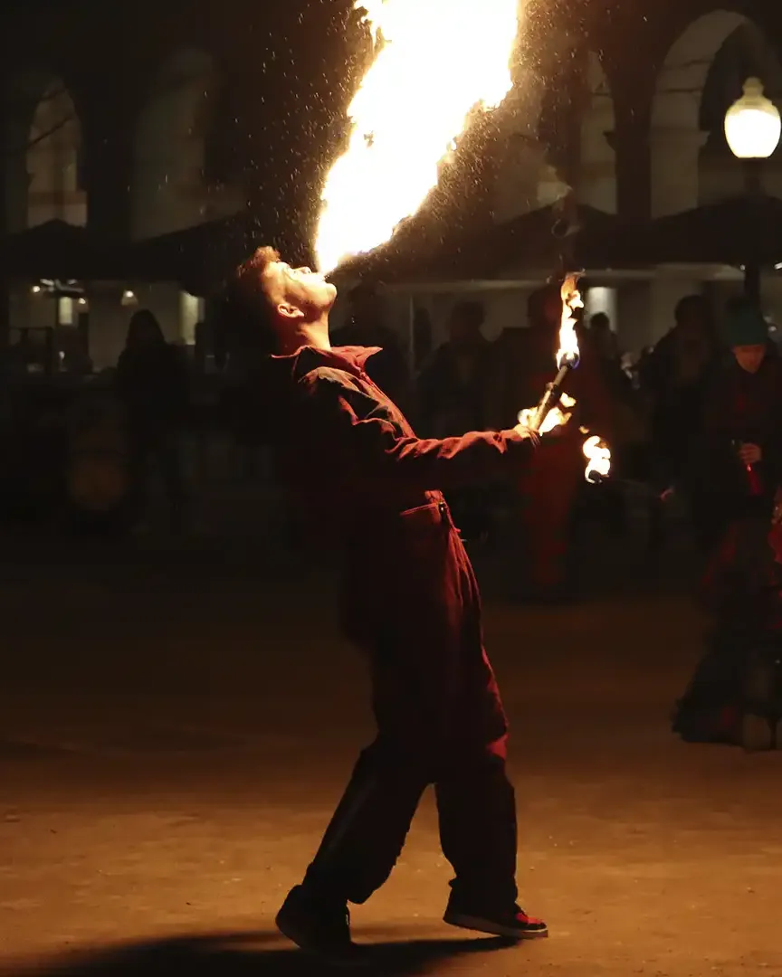 Imatge de la festa de cultura popular Foguerons de Sant Antoni.