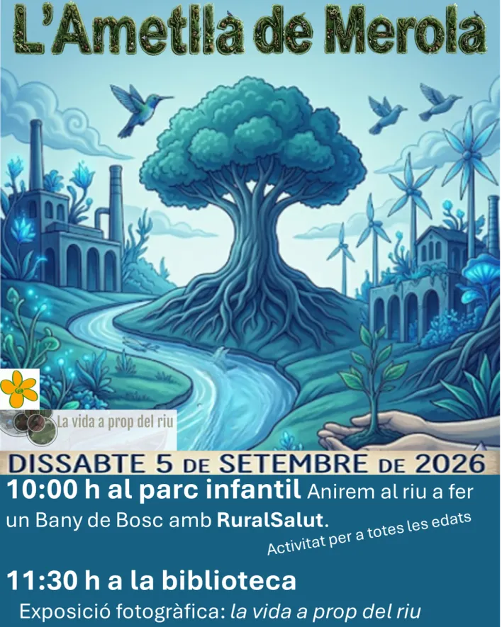 Cartell oficial de l'activitat 'Bany al bosc'.