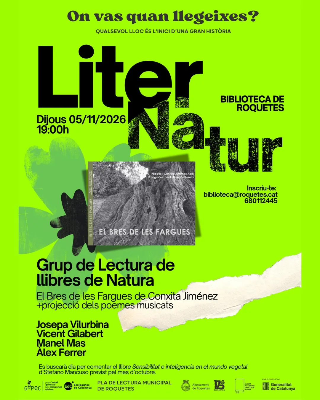 Liternatur, sessió del llibre 'El bres de les fargues'