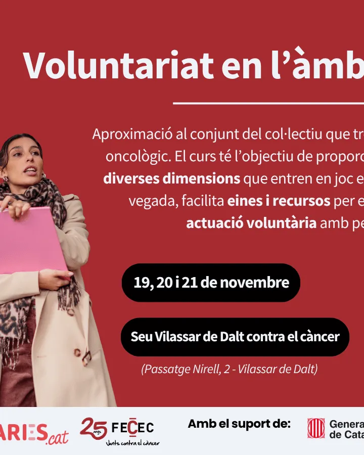 Curs Voluntariat Oncològic Vilassar Dalt